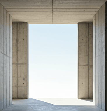 Detailopname van een moderne betonstructuur constructie